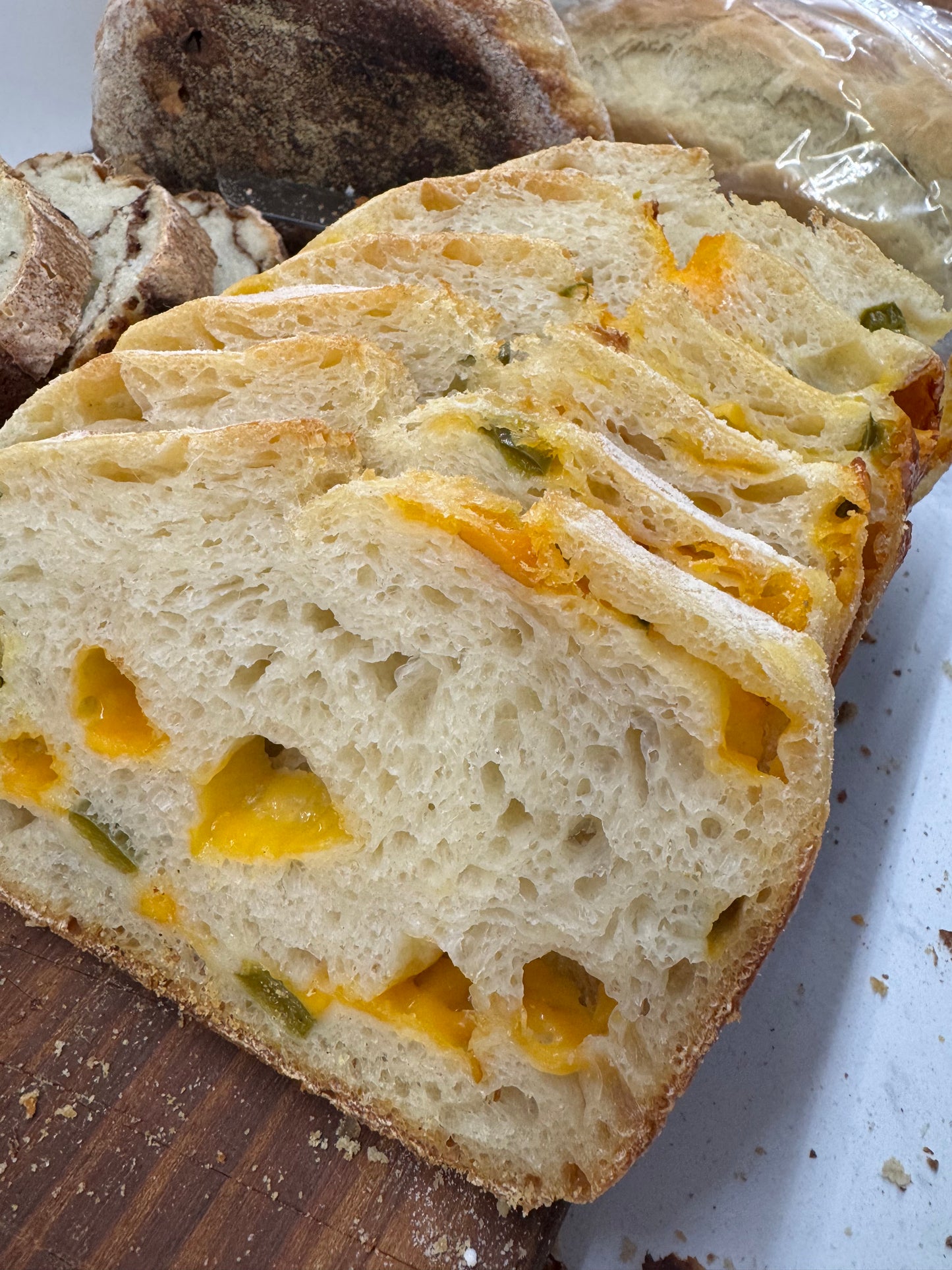 Smoked Wisconsin Cheddar and Jalapeno Sourdough Bread